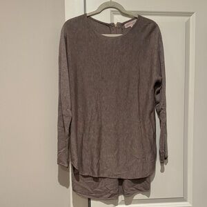 Philosophy Long Sleeve Top in Brown